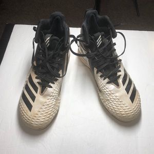Adidas Freak Black and White football cleats 8.5